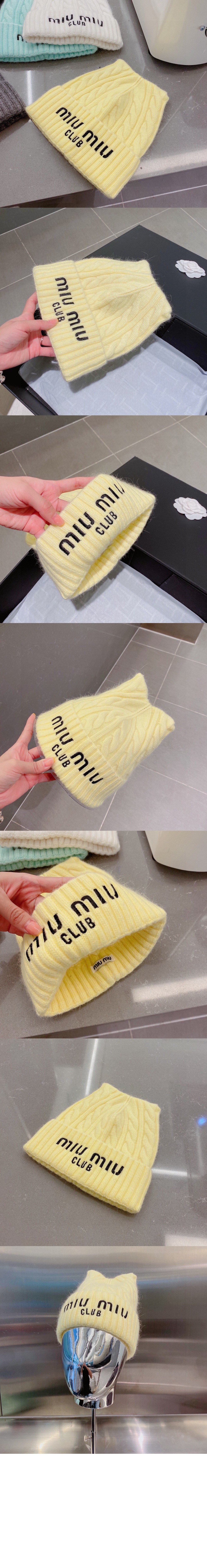 미우미우 니트 비니 5HC853