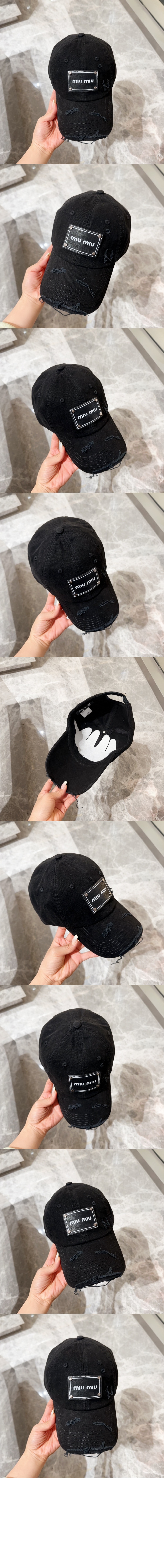 미우미우 베이스볼 캡 5HC371