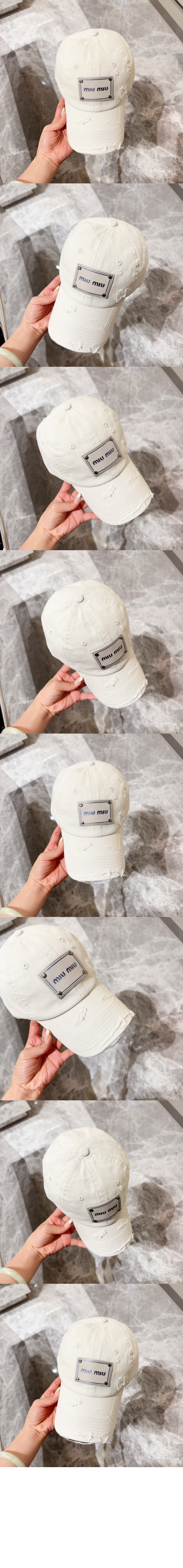 미우미우 베이스볼 캡 5HC371