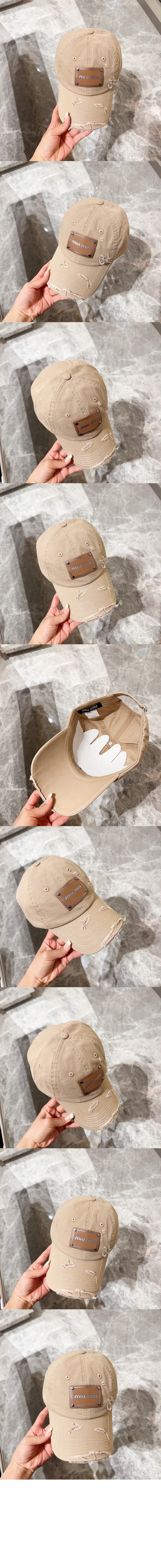 미우미우 베이스볼 캡 5HC371