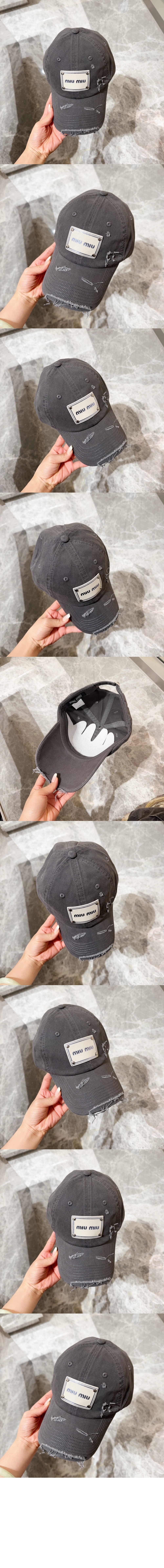 미우미우 베이스볼 캡 5HC371