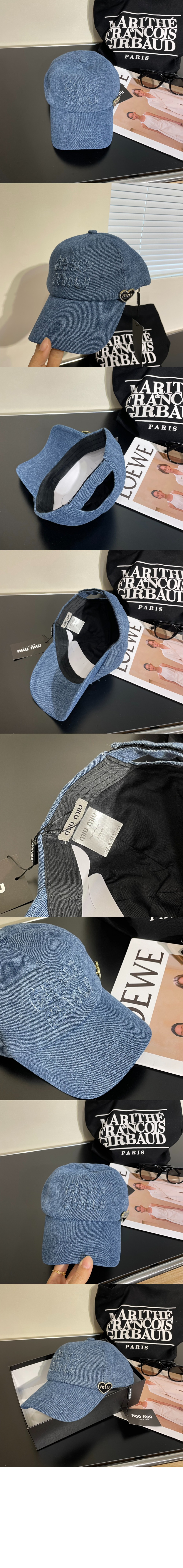 미우미우 베이스볼 캡 5HC265