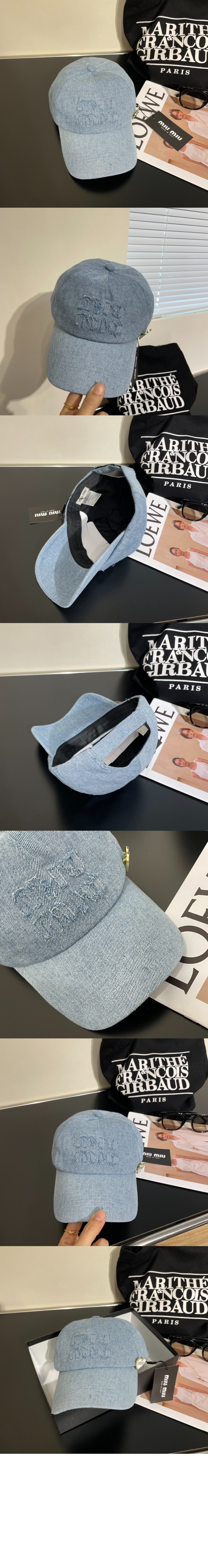 미우미우 베이스볼 캡 5HC265