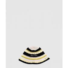 미우미우 니트 스트라이프 캡 5HC697