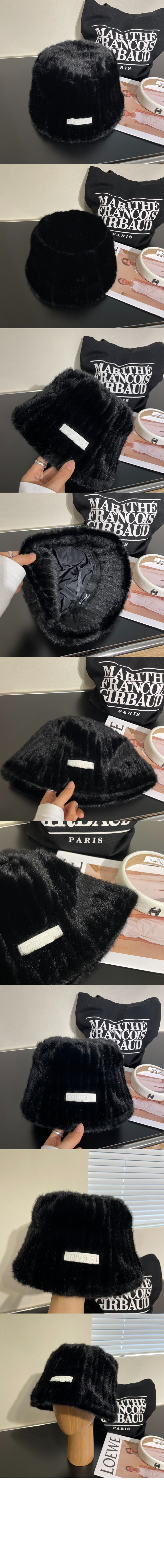 미우미우 뽀글이 벙거지 5HC144