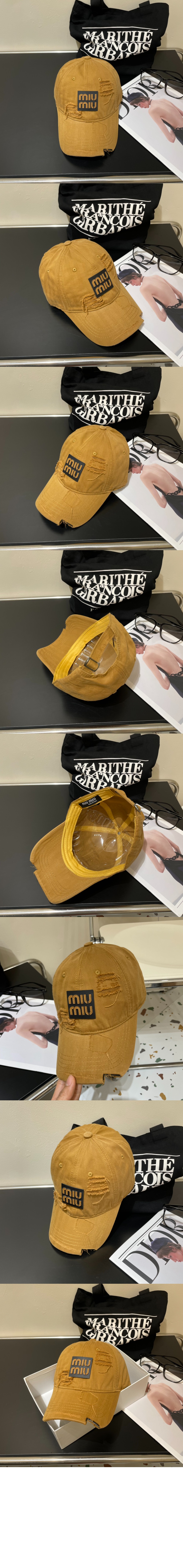 미우미우 베이스볼 캡 5HC661