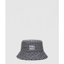미우미우 로고 자수 버킷햇 5HC196