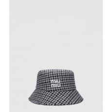 미우미우 로고 자수 버킷햇 5HC196