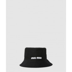 미우미우 로고 자수 버킷햇 5HC196