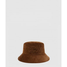 미우미우 로고 버킷햇 5HC196