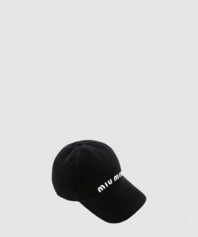 미우미우 벨벳 베이스볼 캡 5HC179