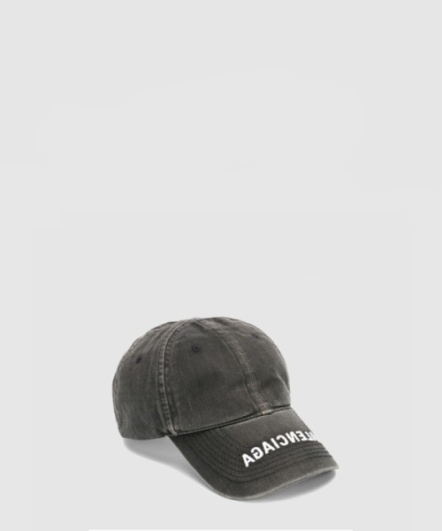 발렌시아가 로고 데님 베이스볼 캡 617160