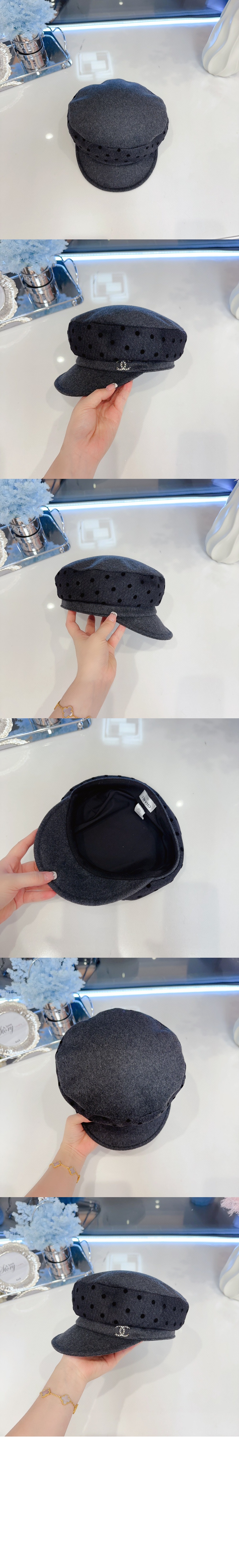 샤넬 팔각 모자 AA8644