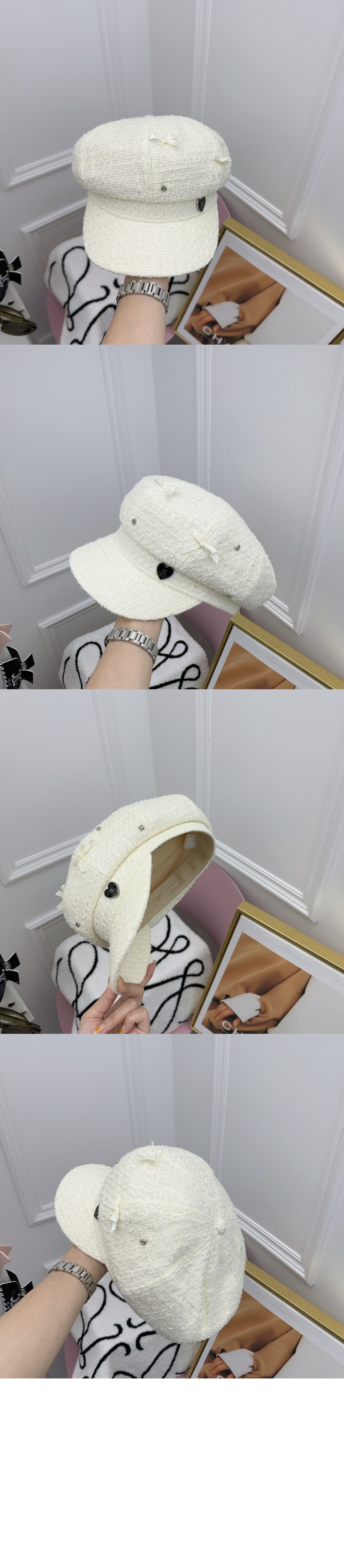 샤넬 팔각 모자 AA6324