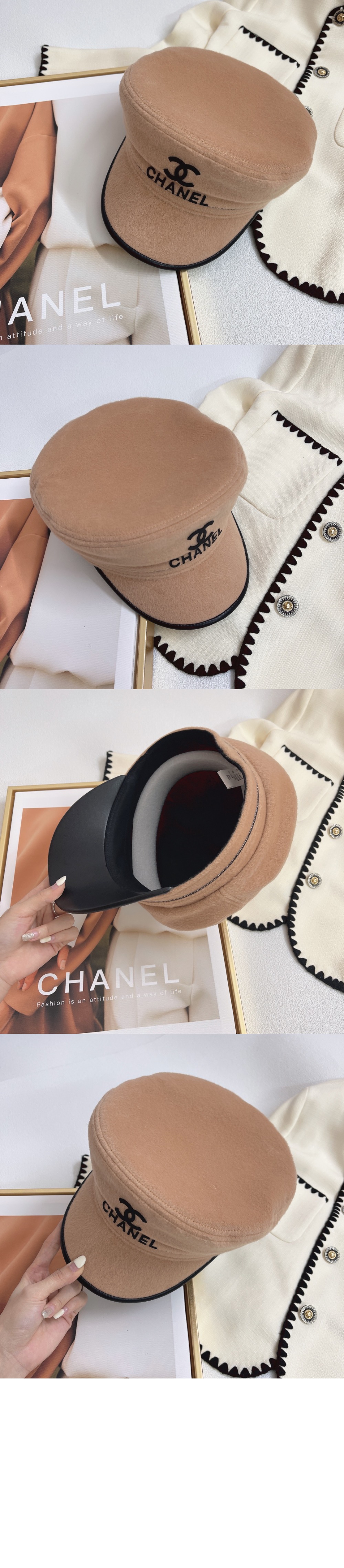 샤넬 팔각 모자 AA6325