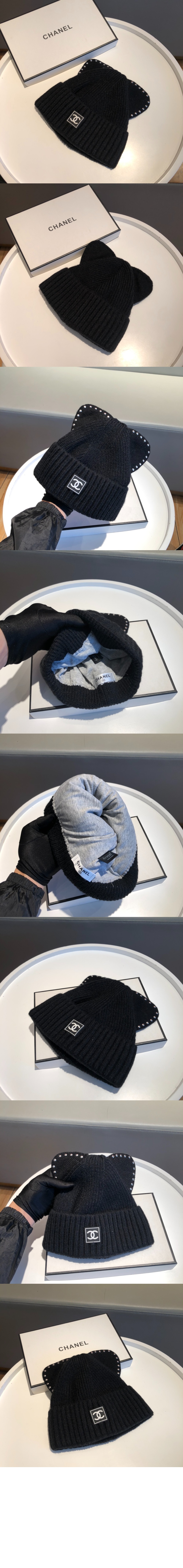 샤넬 니트 비니 AA3523