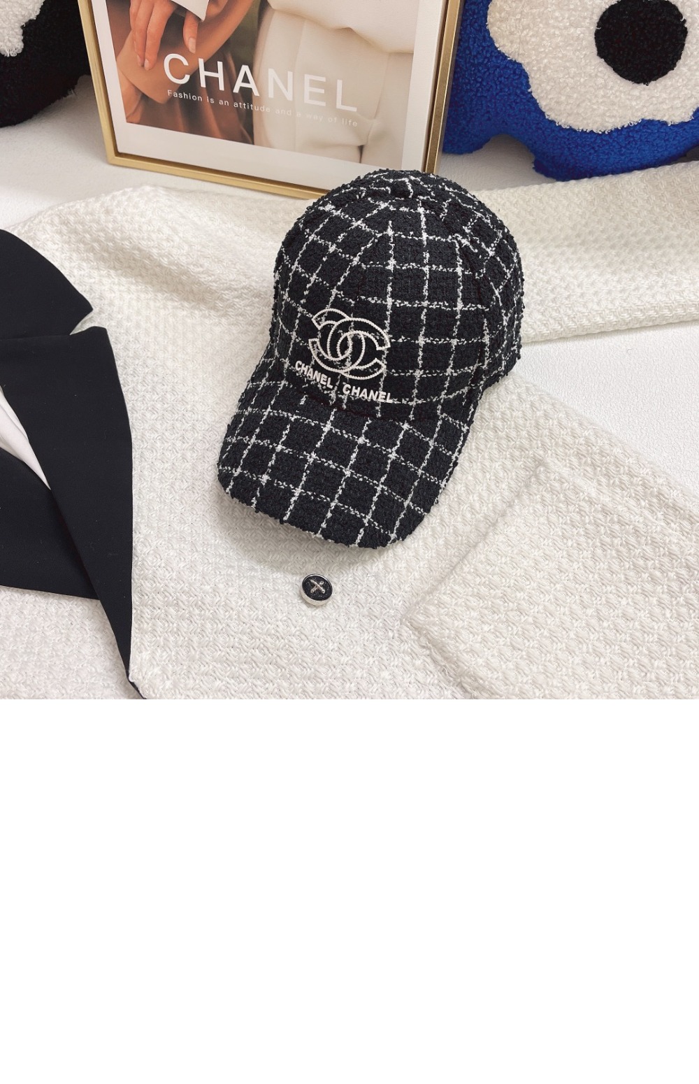 샤넬 베이스볼 캡 AA4853