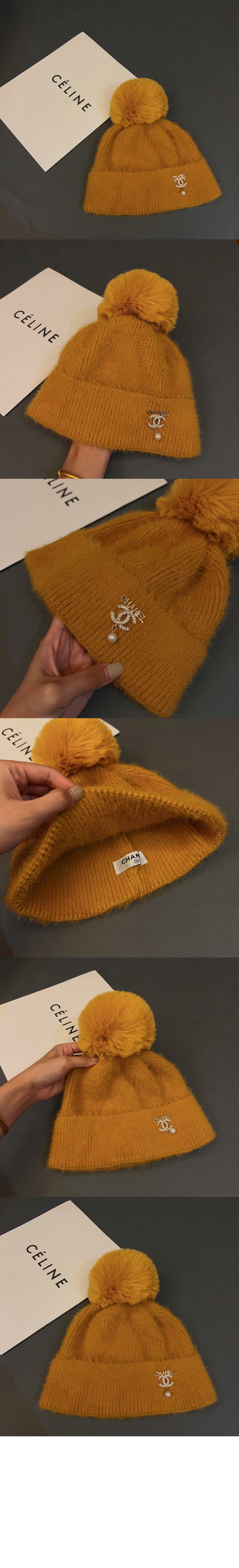 샤넬 니트 비니 AA3212