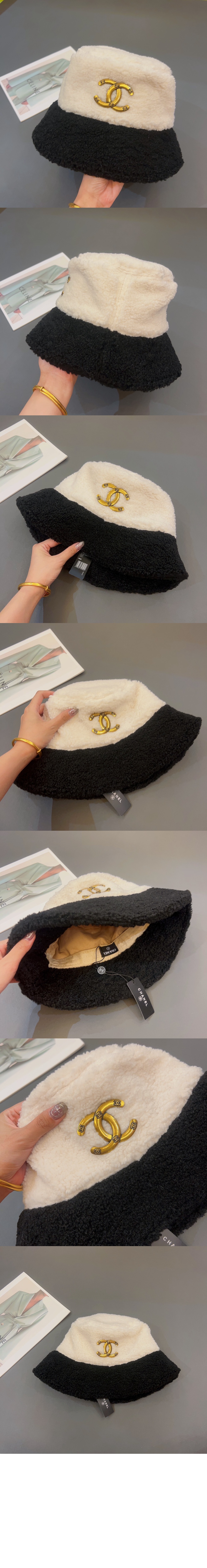 샤넬 램스울 벙거지 AA3496