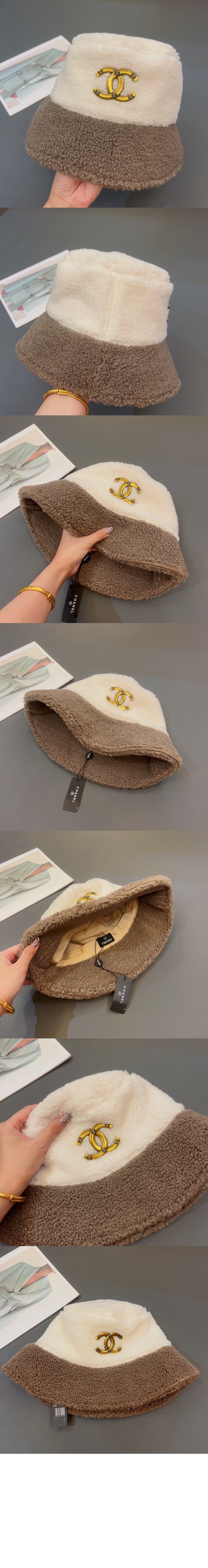 샤넬 램스울 벙거지 AA3496