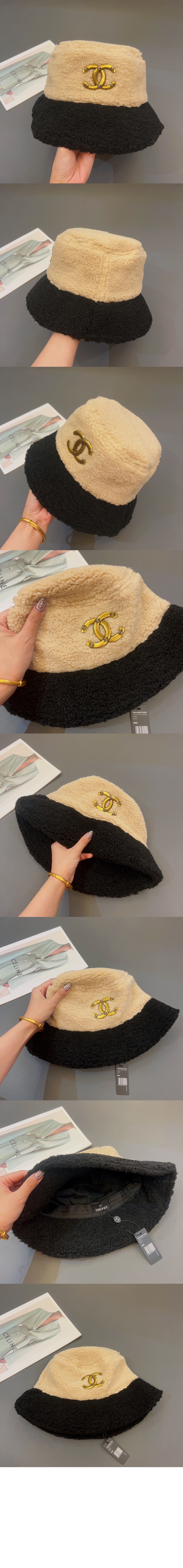 샤넬 램스울 벙거지 AA3496