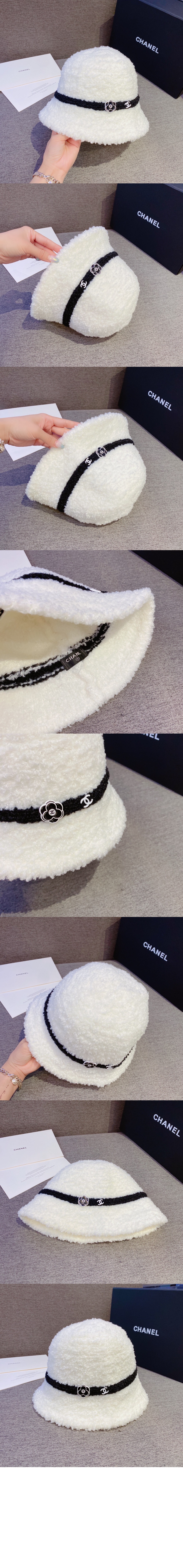 샤넬 램스울 벙거지 AA3782