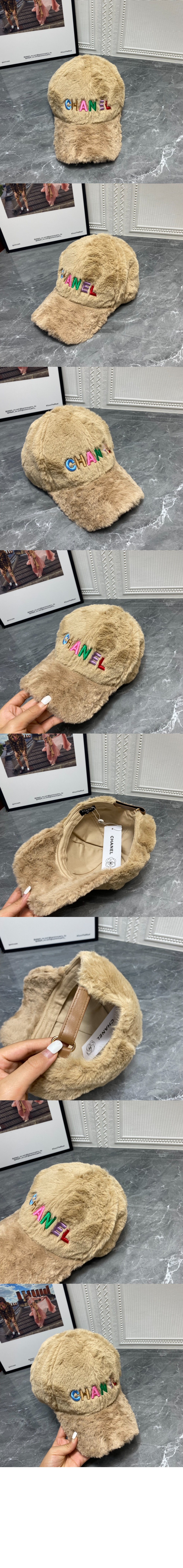 샤넬 램스울 베이스볼 캡 AA5612