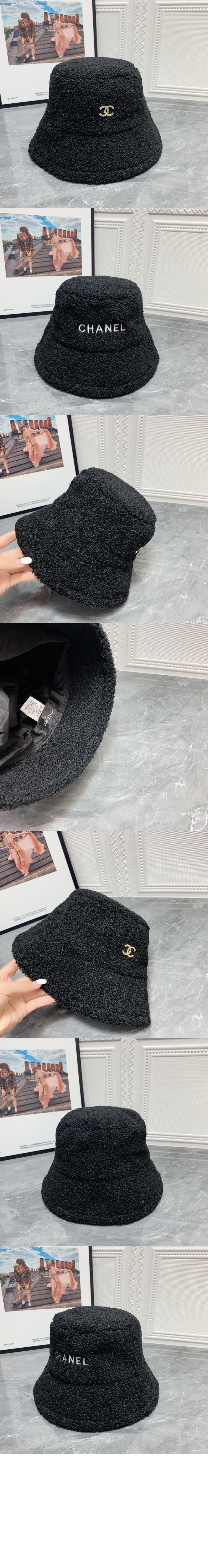 샤넬 램스울 벙거지 AA3614