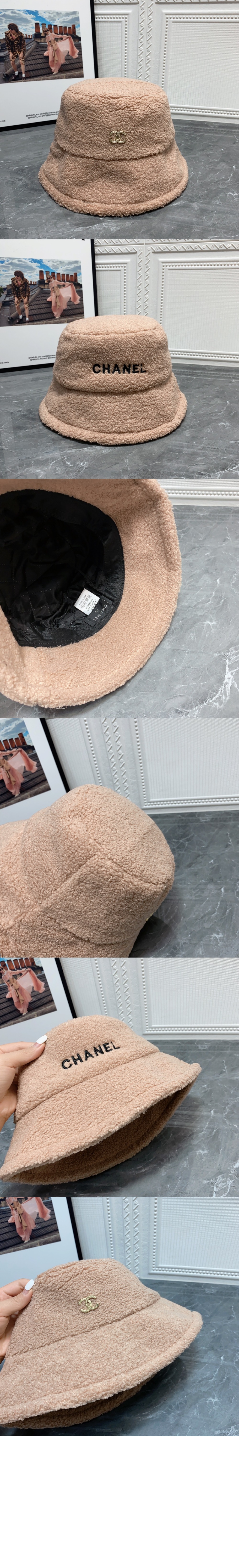 샤넬 램스울 벙거지 AA3614