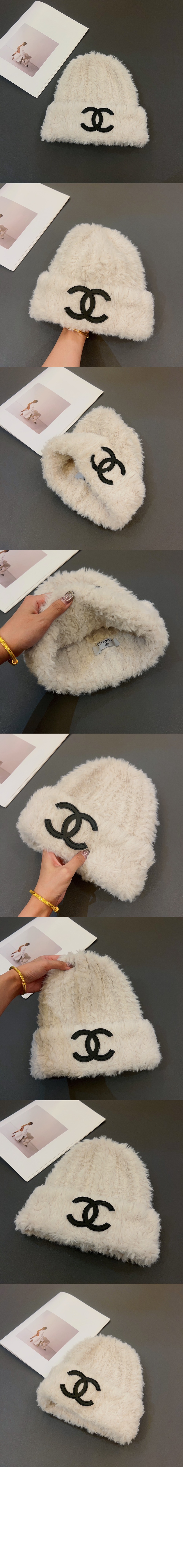 샤넬 램스울 비니 AA2841