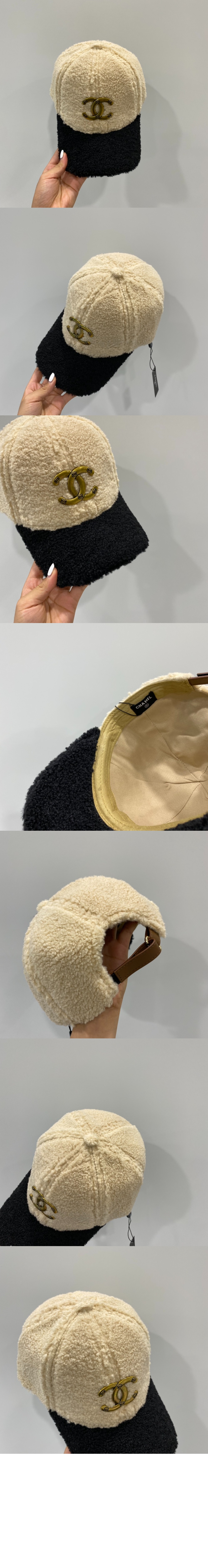 샤넬 램스울 베이스볼 캡 AA3732