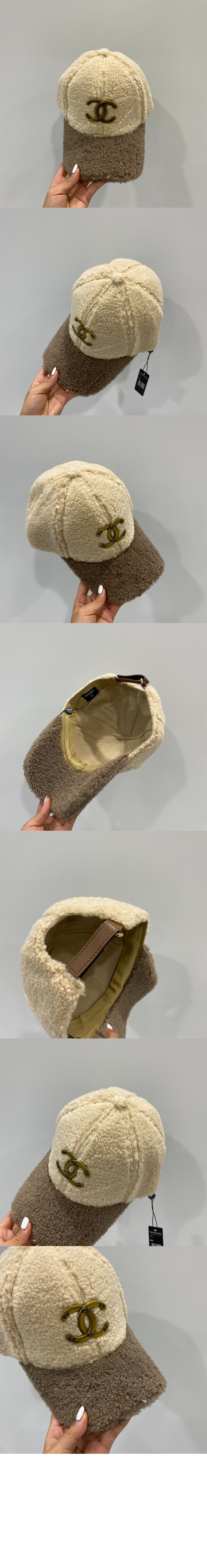 샤넬 램스울 베이스볼 캡 AA3732