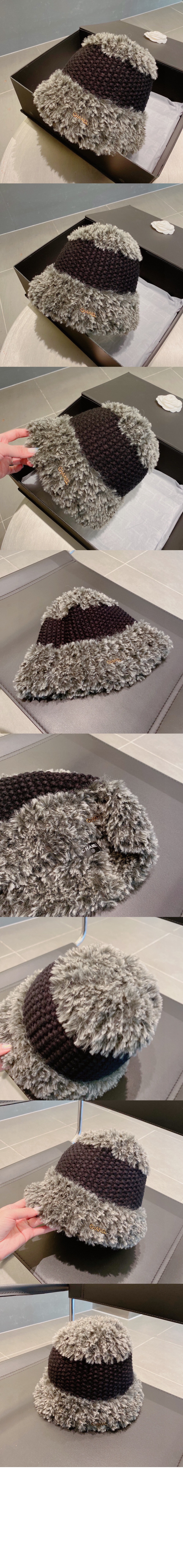 샤넬 램스울 벙거지 AA5383