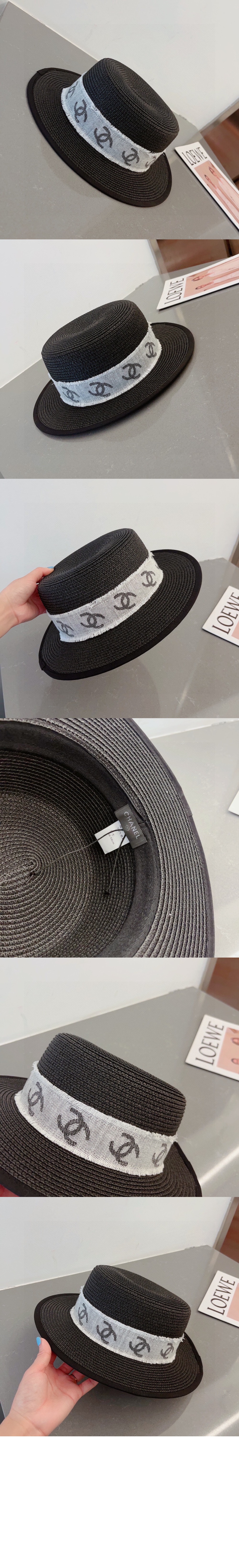 샤넬 밀짚모자 선캡 AA3278