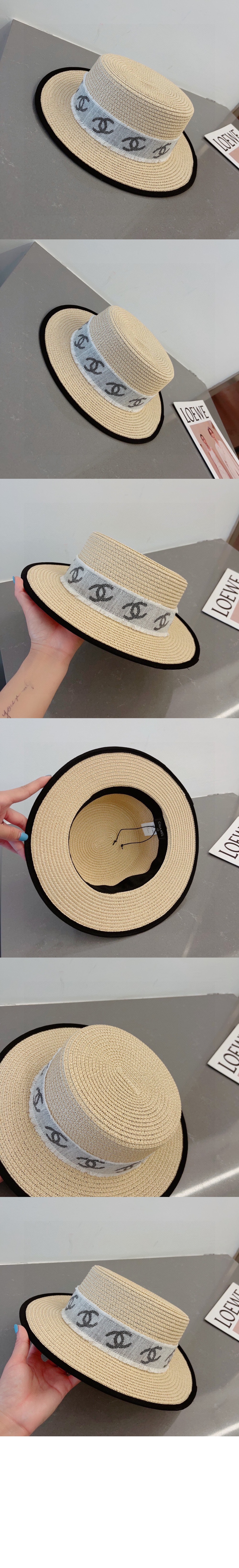 샤넬 밀짚모자 선캡 AA3278