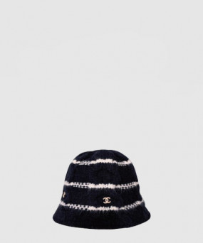 샤넬 니트 스트라이프 캡 AA2321