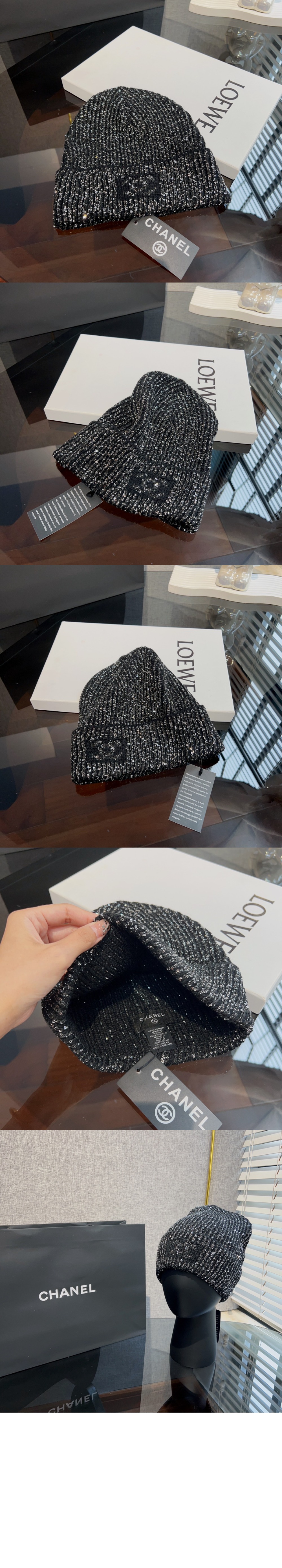 샤넬 비니 혼섬 알파카 P75694