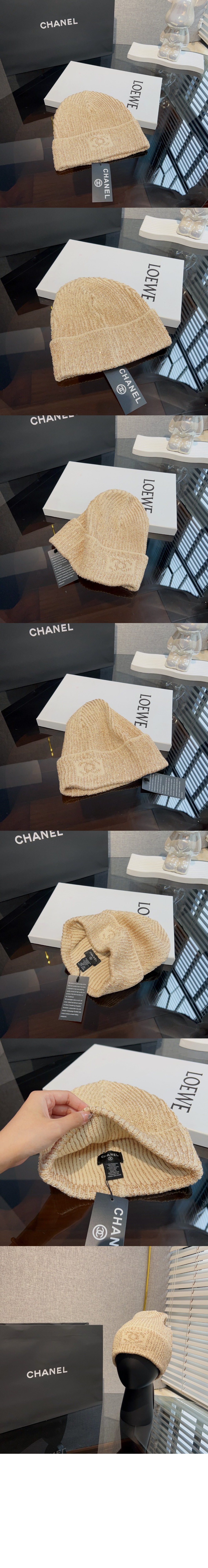 샤넬 비니 혼섬 알파카 P75694