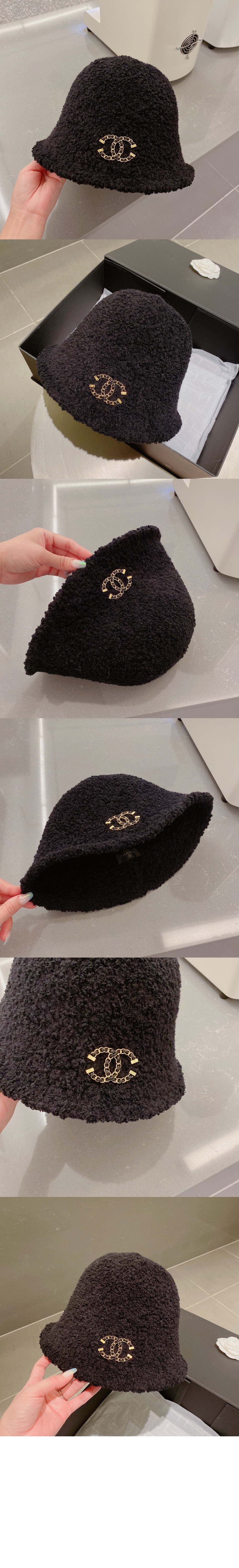 샤넬 램스울 벙거지 AA5781