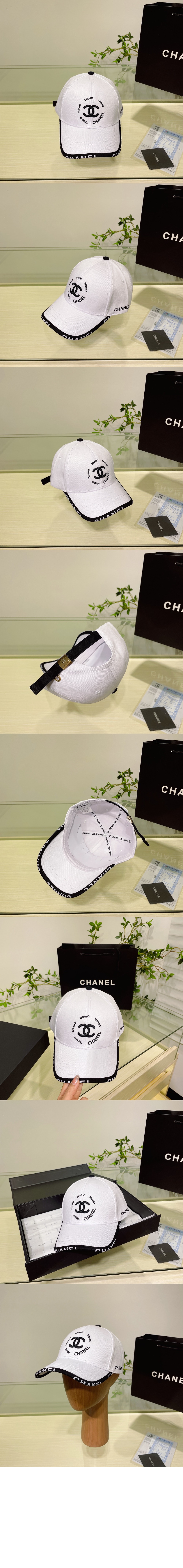 샤넬 자수 베이스볼 캡 AA8843