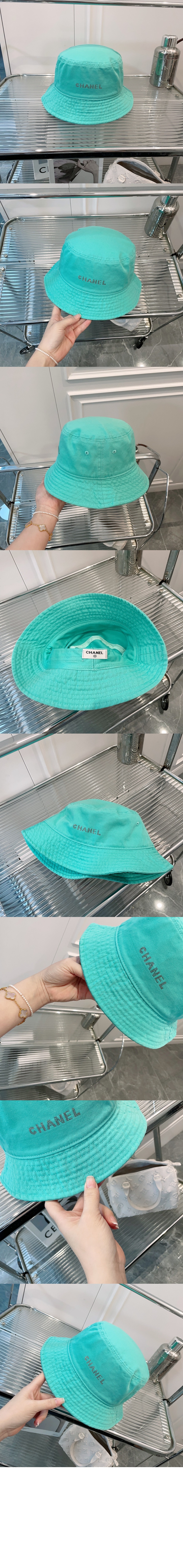 샤넬 로고 버킷햇 AA8642