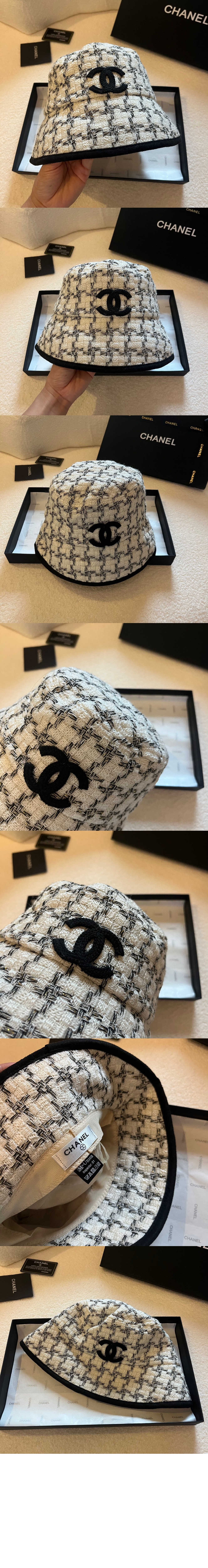 샤넬 CC 로고 버킷햇 AA8202