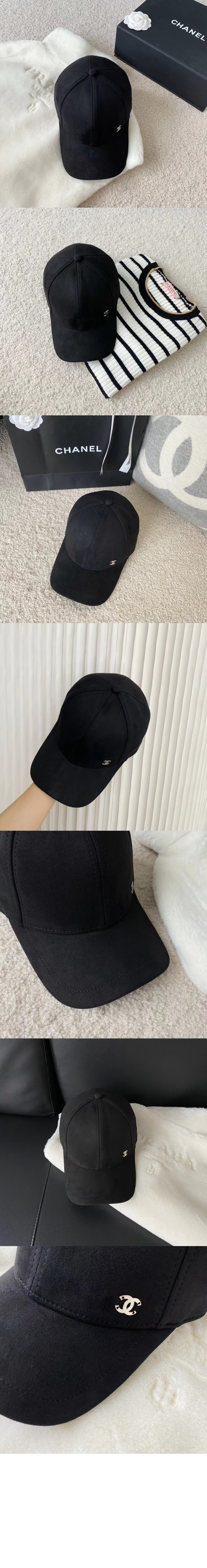 샤넬 로고 베이스볼 캡 AA9468