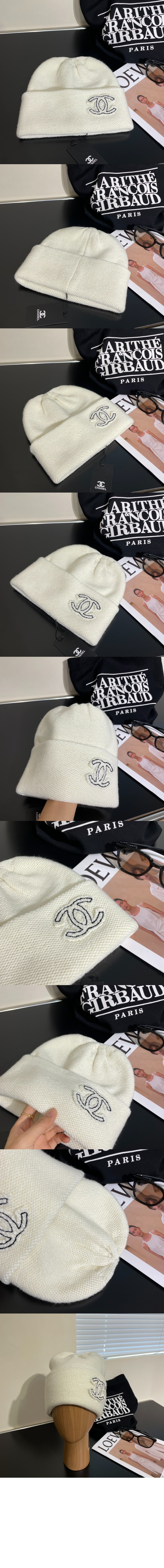 샤넬 로고 비니 AA2718