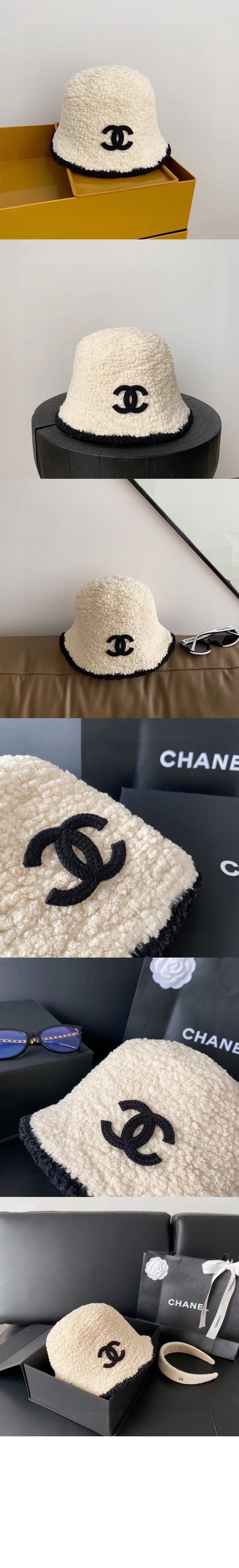 샤넬 CC 로고 버킷햇 AA7439