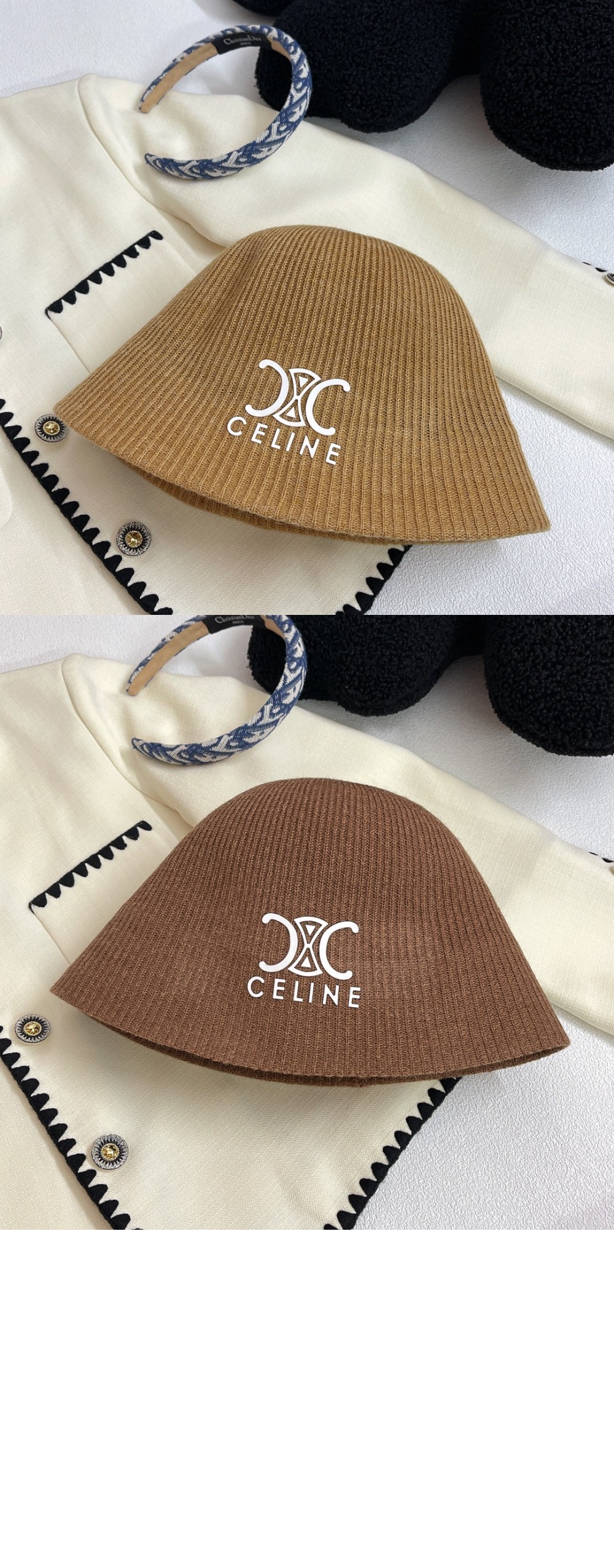 셀린느 니트 벙거지 2AT341