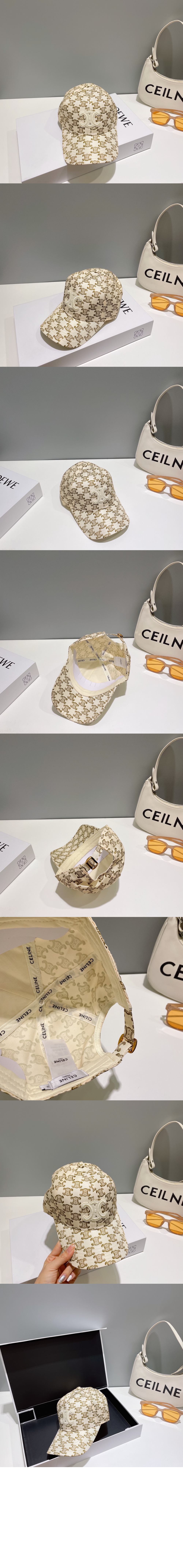 셀린느 트리오페 베이스볼 캡 2AUA17