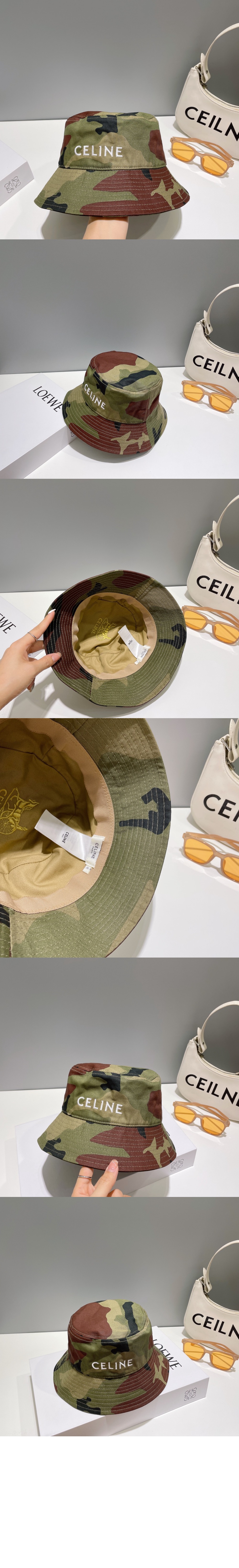 셀린느 카무플라주 버킷햇 2A6U3B