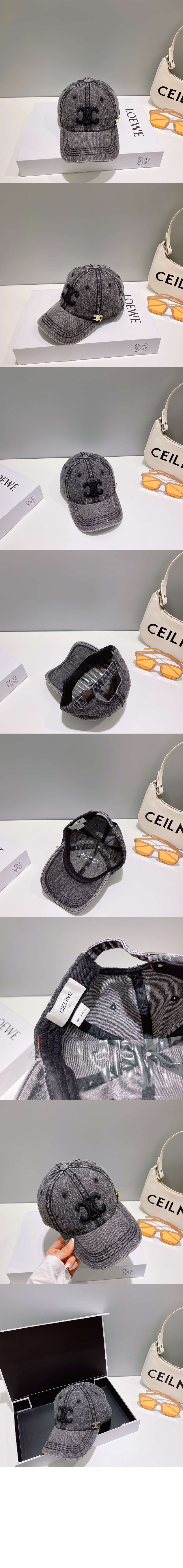 셀린느 데님 베이스볼 캡 2AU3S1