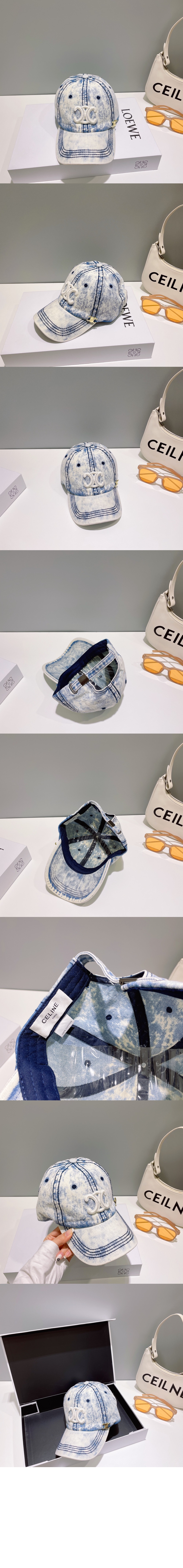 셀린느 데님 베이스볼 캡 2AU3S1